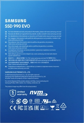 Накопитель SSD Samsung PCIe 4.0 x4 1TB MZ-V9E1T0B/AM 990 EVO M.2 2280