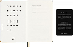 Блокнот Moleskine LIMITED EDITION YEAR OF THE DRAGON LECNYDRAGONQP060AS Large 130х210мм обложка текстиль 176стр. линейка подар.кор. золотистый Ahn Sang Soo
