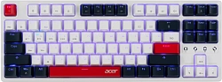 Клавиатура Acer OKR302 механическая белый USB беспроводная BT/Radio Multimedia for gamer для ноутбука LED (ZL.KBDEE.016) кабель 1.6м