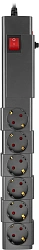 Сетевой фильтр Buro 600SPro-16-3-G 3м (6 розеток) графитовый (коробка)