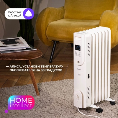 Радиатор масляный Timberk Home Intellect T-OR1507-F10E-WF 1500Вт белый