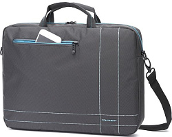 Сумка для ноутбука 15.6" Continent CC-201 GB серый нейлон/полиэстер