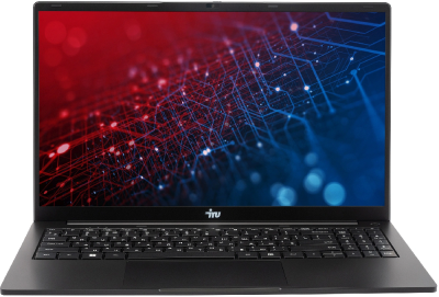 Ноутбук IRU Strato 15ALI Core i3 1215U 8Gb SSD256Gb Intel UHD Graphics 15.6" IPS FHD (1920x1080) FreeDOS black WiFi BT Cam 6000mAh (2058924)