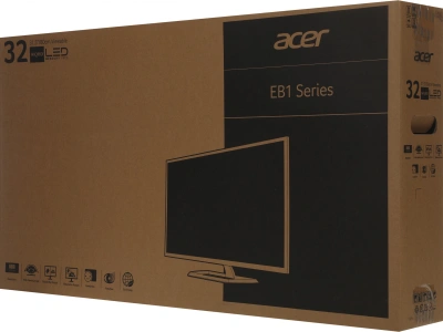 Монитор Acer 31.5" EB321HQUCbidpx черный IPS LED 4ms 16:9 DVI HDMI матовая 300cd 178гр/178гр 2560x1440 60Hz DP 2K 6.4кг