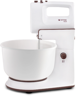 Миксер стационарный Vitek VT-1416 W 700Вт белый/коричневый