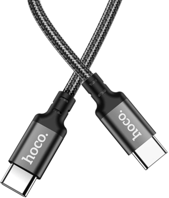 Кабель Hoco X14 TYPE-C TO TYPE-C(52215) USB Type-C (m)-USB Type-C (m) 1м черный