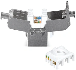 Модуль Cabeus KJ-RJ45-CAT.5E-SH-180-TOOLLESS информ. KeystoneRJ45 кат.5E бронз.