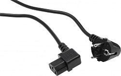 Кабель 15518 IEC C13 Евровилка 3м черный