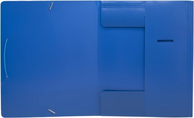Папка на резинке Silwerhof Eco A4 пластик 0.5мм кор.15мм синий