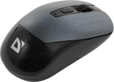 Мышь Defender Wave MM-995 серебристый оптическая 1600dpi silent беспров. USB для ноутбука 3but (52993)