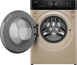 Стиральная машина Weissgauff WM 59411 Direct Drive Inverter Steam Champagne класс: A+++ загр.фронтальная макс.:11кг золотистый инвертор