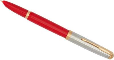 Ручка перьев. Parker 51 Premium (CW2169071) Red Rage GT F сталь нержавеющая подар.кор.