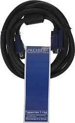 Кабель-удлинитель видео Premier 5-960EXT VGA (m)/VGA (f) 3м. феррит.кольца черный (5-960EXT 3.0)