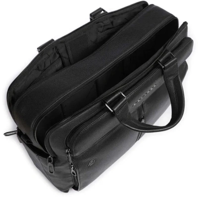 Деловая сумка Piquadro Hedley CA6026W130/N с отделением для ноутбука черный натур.кожа