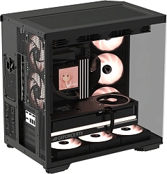 Корпус Formula Crystal Z7 черный без БП ATX 11x120mm 4x140mm 1xUSB3.0 1xUSB3.1 audio bott PSU
