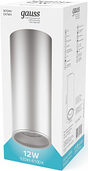 Светильник Gauss Overhead HD006 потолоч. 4100K цв.св.:белый серебристый