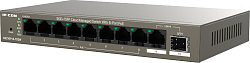 Коммутатор IP-Com G2210P-8-102W (L2) 9x1Гбит/с 1xКомбо(1000BASE-T/SFP) 1SFP 8PoE 92W неуправляемый