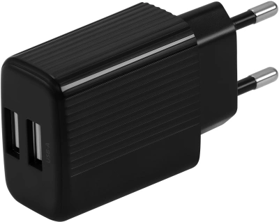 Сетевое зар./устр. Buro BUWE1 10.5W 2.1A 2xUSB универсальное черный (BUWE10S200BK)
