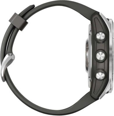 Смарт-часы Garmin Fenix 7S 1.2" корп.серый рем.черный (010-02539-01)