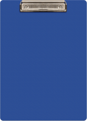 Папка-планшет Silwerhof Eco A4 пластик 1мм синий