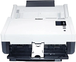 Сканер протяжный Avision AD345GWN (000-1012-02G) A4 белый/черный