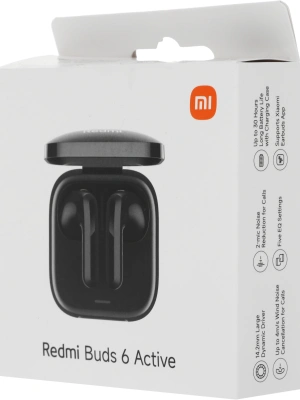 Гарнитура вкладыши Xiaomi Buds 6 Active M2344E1 черный беспроводные bluetooth в ушной раковине (BHR8396GL)