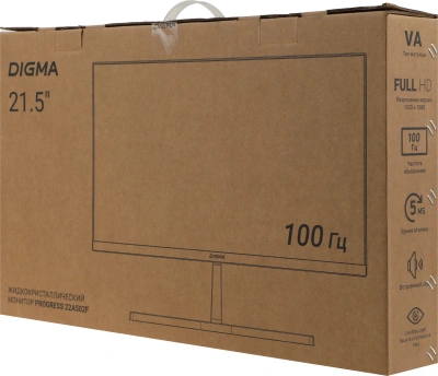 Монитор Digma 21.5" Progress 22A502F белый VA LED 16:9 HDMI M/M матовая 250cd 178гр/178гр 1920x1080 100Hz G-Sync FreeSync VGA DP FHD 2.07кг