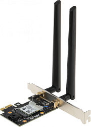 Сетевой адаптер Wi-Fi + Bluetooth Asus PCE-AX1800 AX1800 PCI Express (ант.внеш.съем) 2ант.
