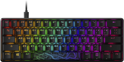 Клавиатура HyperX Alloy Origins 60 механическая черный USB for gamer LED (4P5N4AA#ABA)