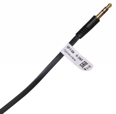 Наушники внутриканальные Оклик HP-S-220 1.1м черный/красный проводные в ушной раковине (D2-1B/R)