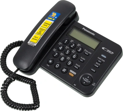 Телефон проводной Panasonic KX-TS2358RUB черный