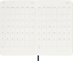 Еженедельник Moleskine CLASSIC SOFT WKNT Pocket 90x140мм 144стр. мягкая обложка синий сапфир