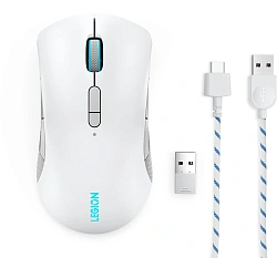 Мышь Lenovo Legion M600 белый оптическая 16000dpi беспров. BT/Radio USB 9but (GY51C96033)