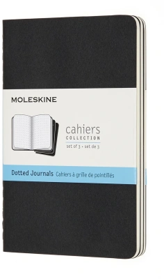 Блокнот Moleskine CAHIER JOURNAL QP314 Pocket 90x140мм обложка картон 64стр. пунктир черный (3шт)
