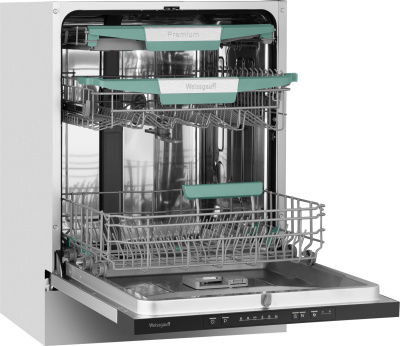 Посудомоечная машина встраив. Weissgauff BDW 6136 D Inverter AutoOpen Infolight 2100Вт полноразмерная инвертер