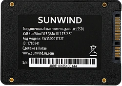 Накопитель SSD SunWind SATA-III 1TB SWSSD001TS2T ST3 2.5"
