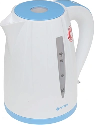 Чайник электрический Vitek VT-7031 1.7л. 2200Вт белый корпус: пластик