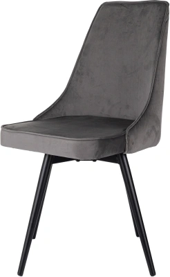 Стул для дома Бюрократ CH-K4_SP_2 с повор.мех. комплект 2шт т.серый Holland 18 металл черный на ножках (CH-K4_1/SP/HL18_2)