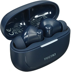 Гарнитура внутриканальные Tecno Buds 4 Air BD04 синий беспроводные bluetooth в ушной раковине (BD04 AIR MIDNIGHT BLUE)