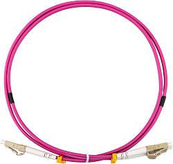 Патч-корд Rexant 50-2611-3 2x50/125 OM4 LC дуплекс-LC дуплекс 3м LSZH малиновый
