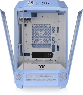 Корпус Thermaltake The Tower 300 Hydrangea голубой без БП mATX 8x120mm 6x140mm 2xUSB3.0 audio bott PSU