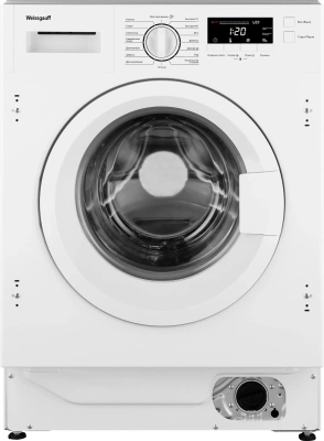 Стиральная машина Weissgauff WMI 6147 Inverter Steam класс:A+++ загрузка до 7кг отжим:1400об/мин белый инвертер