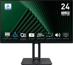 Монитор MSI 23.8" Pro MP245PG черный IPS LED 16:9 HDMI M/M матовая HAS Piv 1300:1 300cd 178гр/178гр 1920x1080 100Hz VGA DP FHD 4.62кг