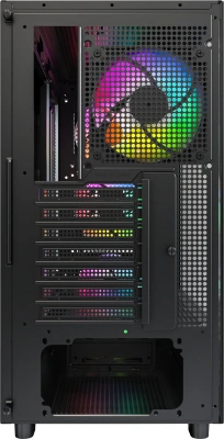 Корпус Montech XR Wood черный без БП ATX 3x120mm 2xUSB3.0 audio bott PSU