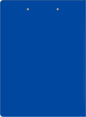 Папка клип-борд Бюрократ -PD602BLU A4 пластик 1.2мм синий с крышкой
