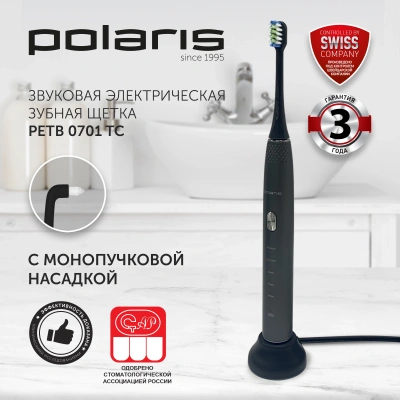 Зубная щетка электрическая Polaris PETB 0701 TC серый