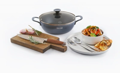 Сотейник Rondell Evolution-R RDA-799 3.4л. d=26см (с крышкой) графитовый