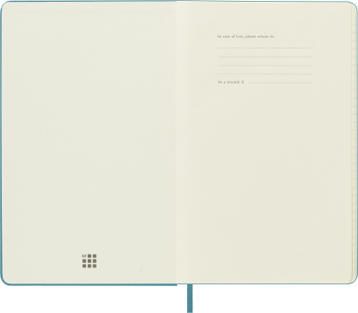 Блокнот Moleskine CLASSIC QP060B35 Large 130х210мм 240стр. линейка твердая обложка голубой