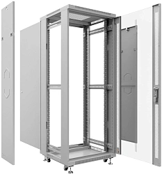 Шкаф коммутационный Cabeus (SH-05C-32U60/60) напольный 32U 600x600мм пер.дв.стекл металл 800кг серый 500мм 1610мм IP20
