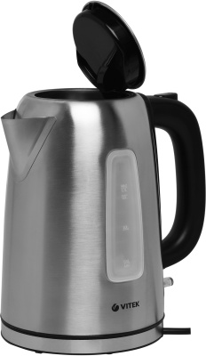 Чайник электрический Vitek VT-1137 1.7л. 2200Вт серебристый матовый корпус: металл